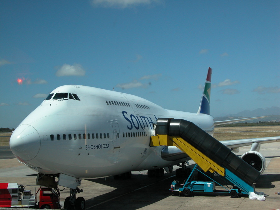 Flug mit South African Airlines von Kapstadt via Johannesburg nach Frankfurt
