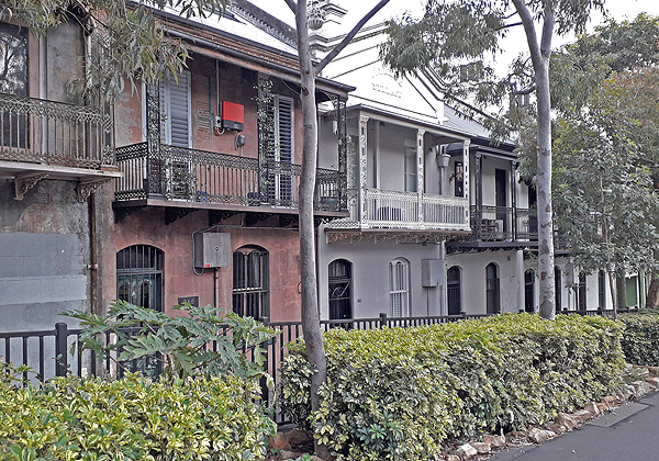 Sydney - Gebäude aus der Gründerzeit in Surry Hills