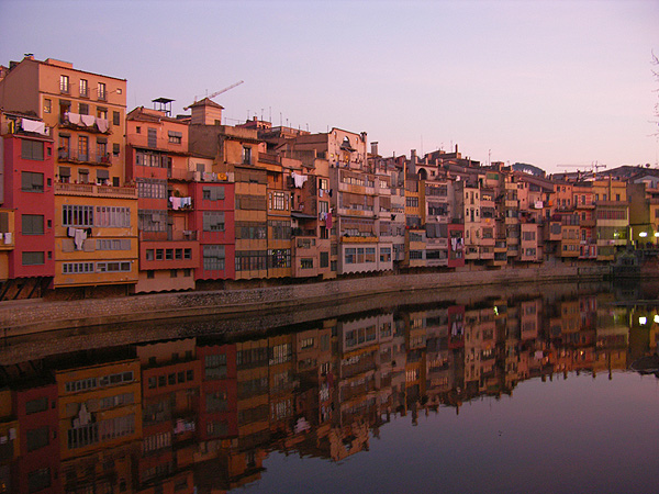 Girona - Die Häuser am Onyar