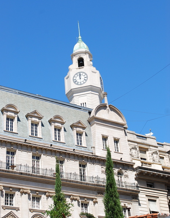 Buenos Aires - Glockentrum des Palacio de la Legislatura (Justitzpalast) aus 1931.